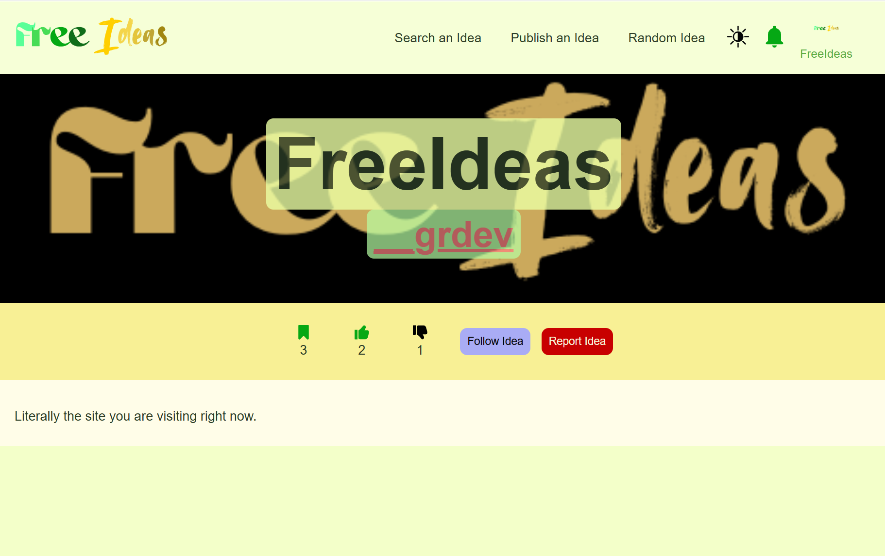 Image of FreeIdeas info